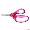 Olló, iskolai, 13 cm, FISKARS 'Glitter Kids', rózsaszín