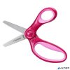 Olló, iskolai, 13 cm, FISKARS 'Glitter Kids', rózsaszín
