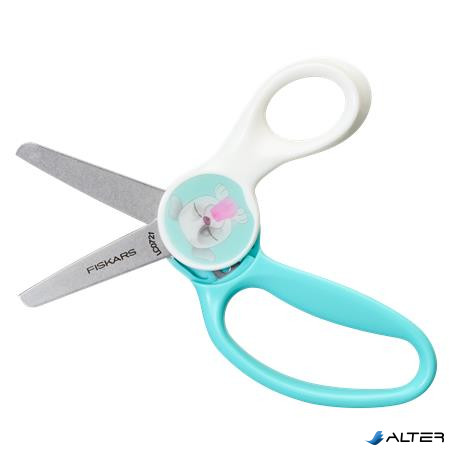 Olló, iskolai, 13 cm, FISKARS 'Morph Kids', kutyás