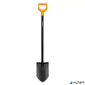 Ásó, hegyes, FISKARS "Solid", fekete