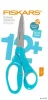 Olló, iskolai, 18 cm, FISKARS,  türkizkék