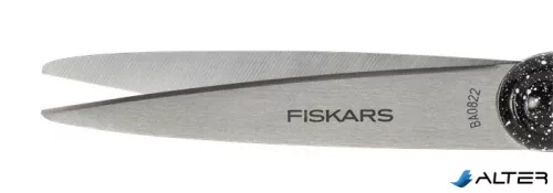 Olló, ifjúsági, 20 cm, FISKARS, foltos fekete