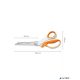 Olló, cikkcakk, 24,2 cm, FISKARS "SoftGrip™", fehér/narancssárga