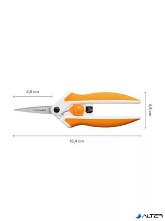 Varróolló, 15 cm, FISKARS "EasyAction™", narancssárga