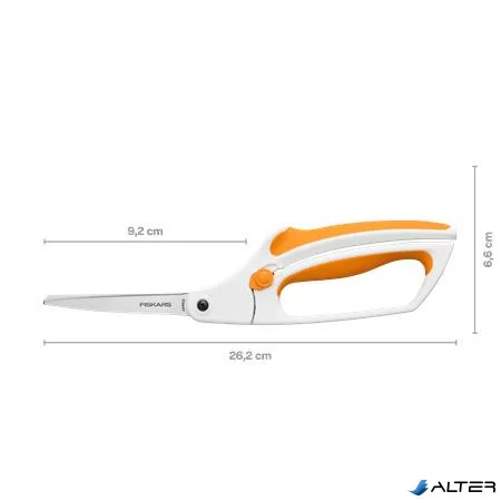 Varróolló, 26 cm, FISKARS "EasyAction™", narancssárga