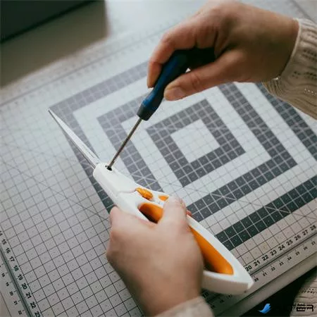 Varróolló, 26 cm, FISKARS "EasyAction™", narancssárga