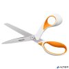 Olló, általános, 23 cm, FISKARS "RazorEdge Softgrip", narancssárga-fehér