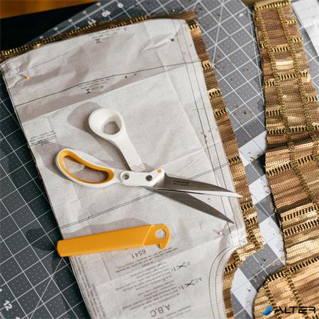 Szabóolló, 25 cm, FISKARS "Amplify", fehér