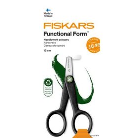   Hímzőolló, 13 cm, FISKARS 'Functional Form Renew', fekete