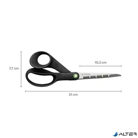 Olló, konyhai, 21 cm FISKARS 'Functional ReNew', fekete