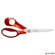 Olló, általános, 21 cm, balkezes, FISKARS "Classic", piros