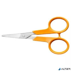   Olló, körömvágó, 10 cm, hajlított, FISKARS "Classic", narancssárga