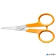 Olló, körömvágó, 10 cm, hajlított, FISKARS "Classic", narancssárga