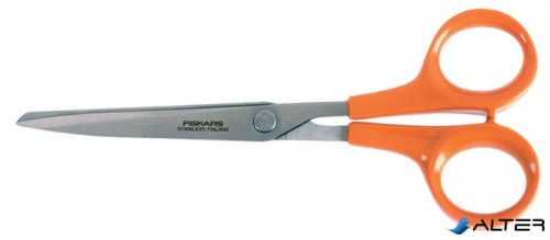 Olló, papírvágó, 17 cm, FISKARS "Classic" narancssárga