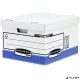 Archiválókonténer, karton, nagy, "BANKERS BOX® SYSTEM by FELLOWES®", kék