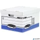 Archiválókonténer, karton, nagy, "BANKERS BOX® SYSTEM by FELLOWES®", kék