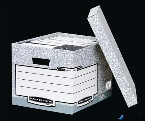 Archiválókonténer, karton, standard, "BANKERS BOX® SYSTEM by FELLOWES®"