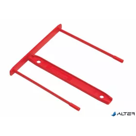   Lefűzőklip, műanyag, 85 mm, FELLOWES, Bankers Box®, piros