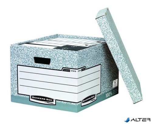 Archiválókonténer, karton, nagy, "BANKERS BOX® SYSTEM by FELLOWES®"