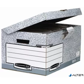   Csapófedeles archiválókonténer, "BANKERS BOX® SYSTEM by FELLOWES®", szürke
