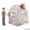 Színezhető karton játszóház, FELLOWES "BANKERS BOX® Playhouse", unikornis, vegyes minta