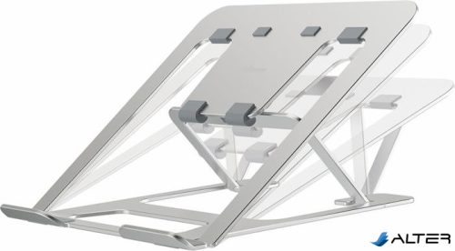 Laptopállvány, hordozható, FELLOWES "Alumia™, ezüst