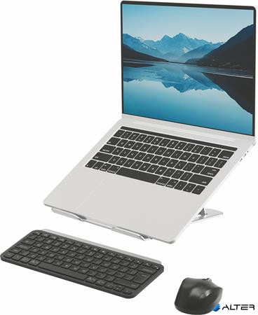 Laptopállvány, hordozható, FELLOWES "Alumia™, ezüst