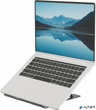Laptopállvány, hordozható, FELLOWES "Alumia™, fekete