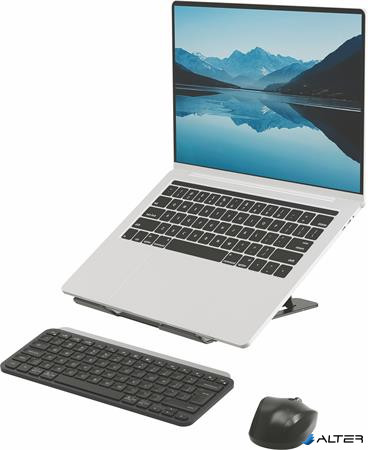 Laptopállvány, hordozható, FELLOWES "Alumia™, fekete