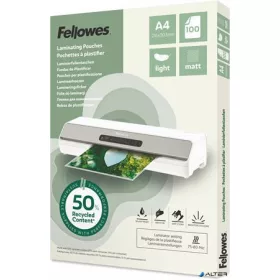   Meleglamináló fólia, 80 mikron, A4, matt, 100 db, FELLOWES "Light"