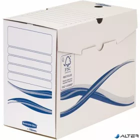   Archiválódoboz, A4, 150 mm, FELLOWES "Bankers Box Basic", kék-fehér