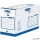 Archiválódoboz, extra erős, A4+, 150 mm, FELLOWES "Bankers Box Basic", kék- fehér