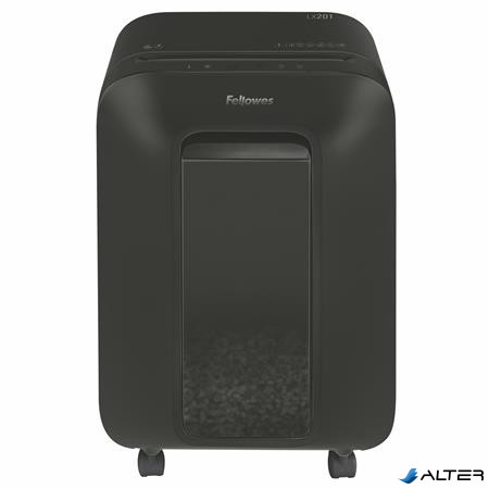 Iratmegsemmisítő, mikrokonfetti, 11 lap, FELLOWES "Powershred LX201", fekete