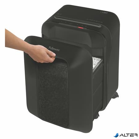 Iratmegsemmisítő, mikrokonfetti, 11 lap, FELLOWES "Powershred LX201", fekete