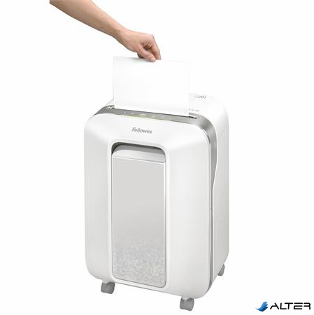Iratmegsemmisítő, mikrokonfetti, 11 lap, FELLOWES "Powershred LX201", fehér