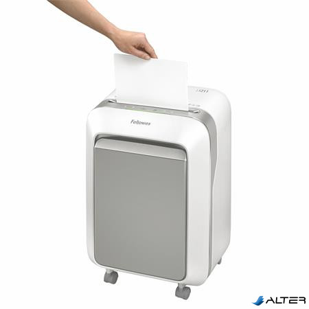 Iratmegsemmisítő, mikrokonfetti, 14 lap, FELLOWES "Powershred LX211", fehér