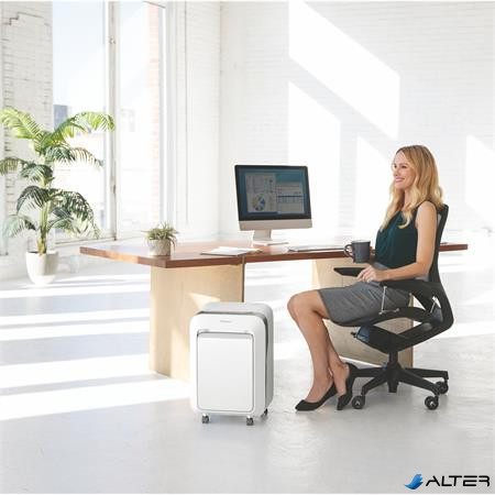 Iratmegsemmisítő, mikrokonfetti, 14 lap, FELLOWES "Powershred LX211", fehér