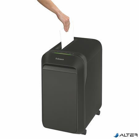 Iratmegsemmisítő, mikrokonfetti, 18 lap, FELLOWES "Powershred LX221", fekete