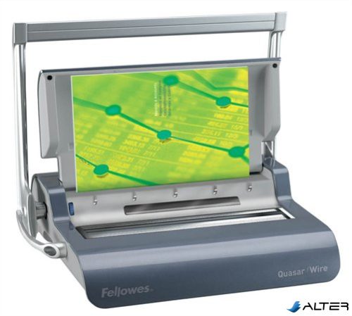 Spirálozógép, fém spirálkötéshez, manuális, 130 lap, FELLOWES "Quasar Wire"
