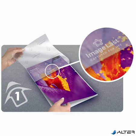 Meleglamináló fólia, 80 mikron, A4, fényes, 100 db,  FELLOWES