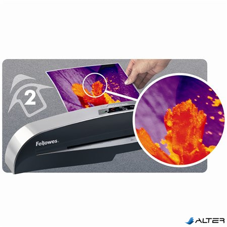 Meleglamináló fólia, 80 mikron, A4, fényes, 100 db,  FELLOWES