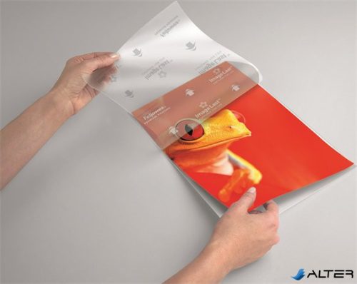 Meleglamináló fólia, 125 mikron, A4, fényes, 100 db,  FELLOWES