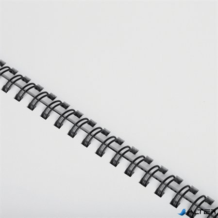 Spirál, fém, 3:1, 10 mm, 51-80 lap, FELLOWES, fekete