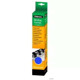 Spirál, műanyag, 6 mm, 10-20 lap, FELLOWES, 25 db, kék