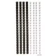 Spirál, műanyag, 6 mm, 10-20 lap, FELLOWES, 25 db, fekete