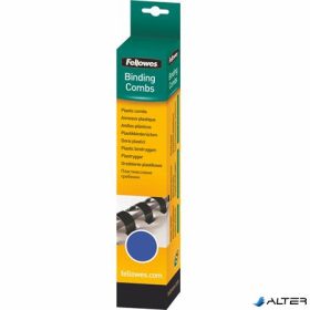 Spirál, műanyag, 8 mm, 21-40 lap, FELLOWES, 25 db, kék