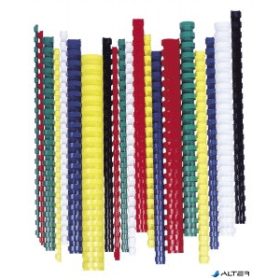 Spirál, műanyag, 8 mm, 21-40 lap, FELLOWES, 100 db, fekete