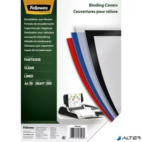   Hátlap, A4, 500 mikron, FELLOWES "Fantaisie", átlátszó
