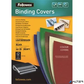   Hátlap, A4, 250 g, matt, FELLOWES "Delta", fekete, 25 db
