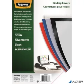   Előlap, A4, 280 mikron, polipropilén, matt, FELLOWES "Futura", tejfehér
